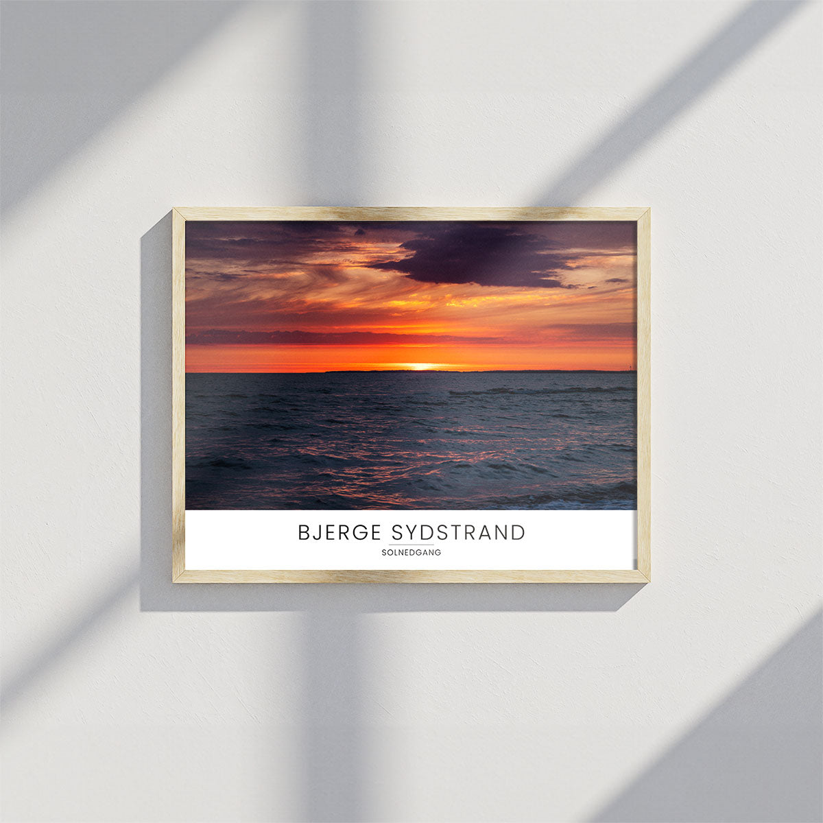 Solnedgang ved Bjerge Sydstrand