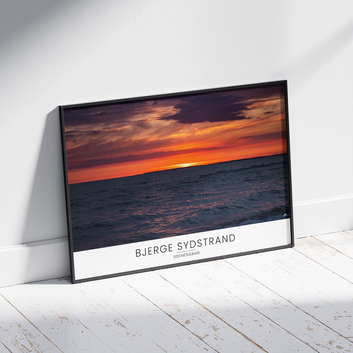 Solnedgang ved Bjerge Sydstrand