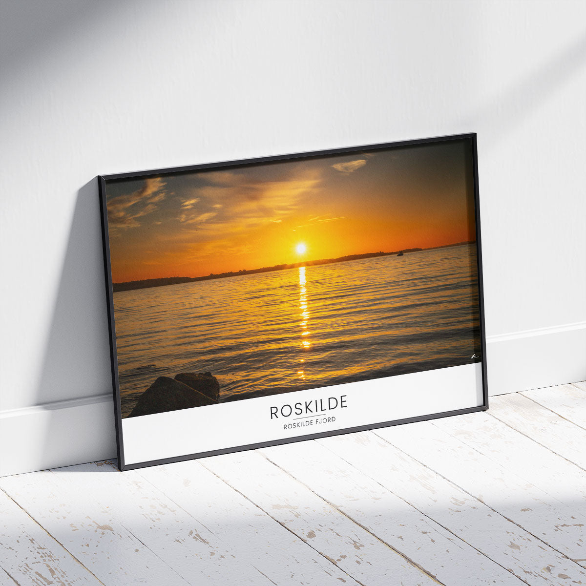 Solnedgang over Roskilde Fjord