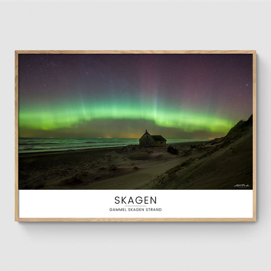 Nordlys over Gammel Skagen Strand