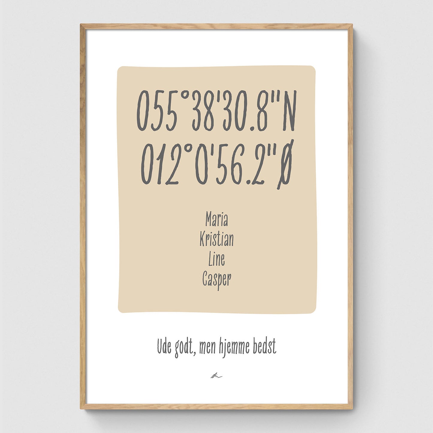 Ude godt - Hjemme bedst (beige)