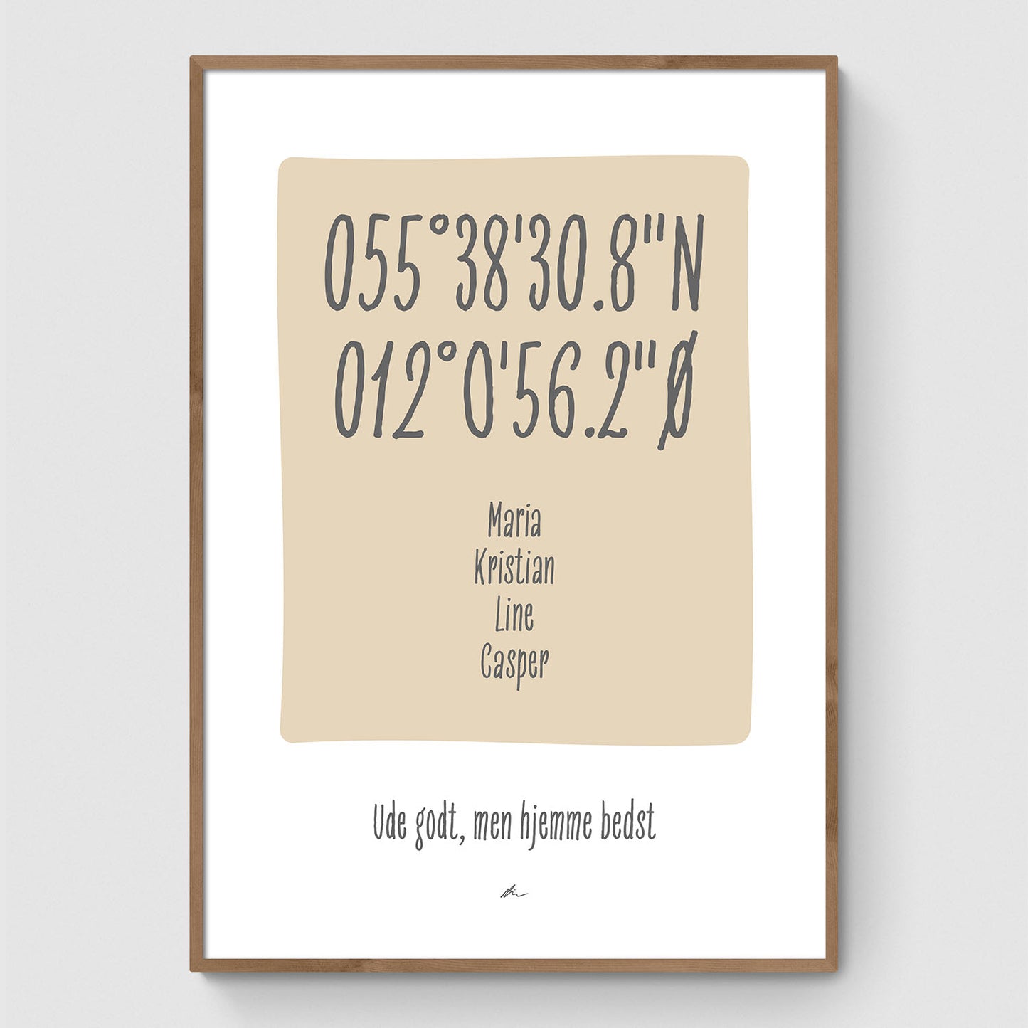 Ude godt - Hjemme bedst (beige)