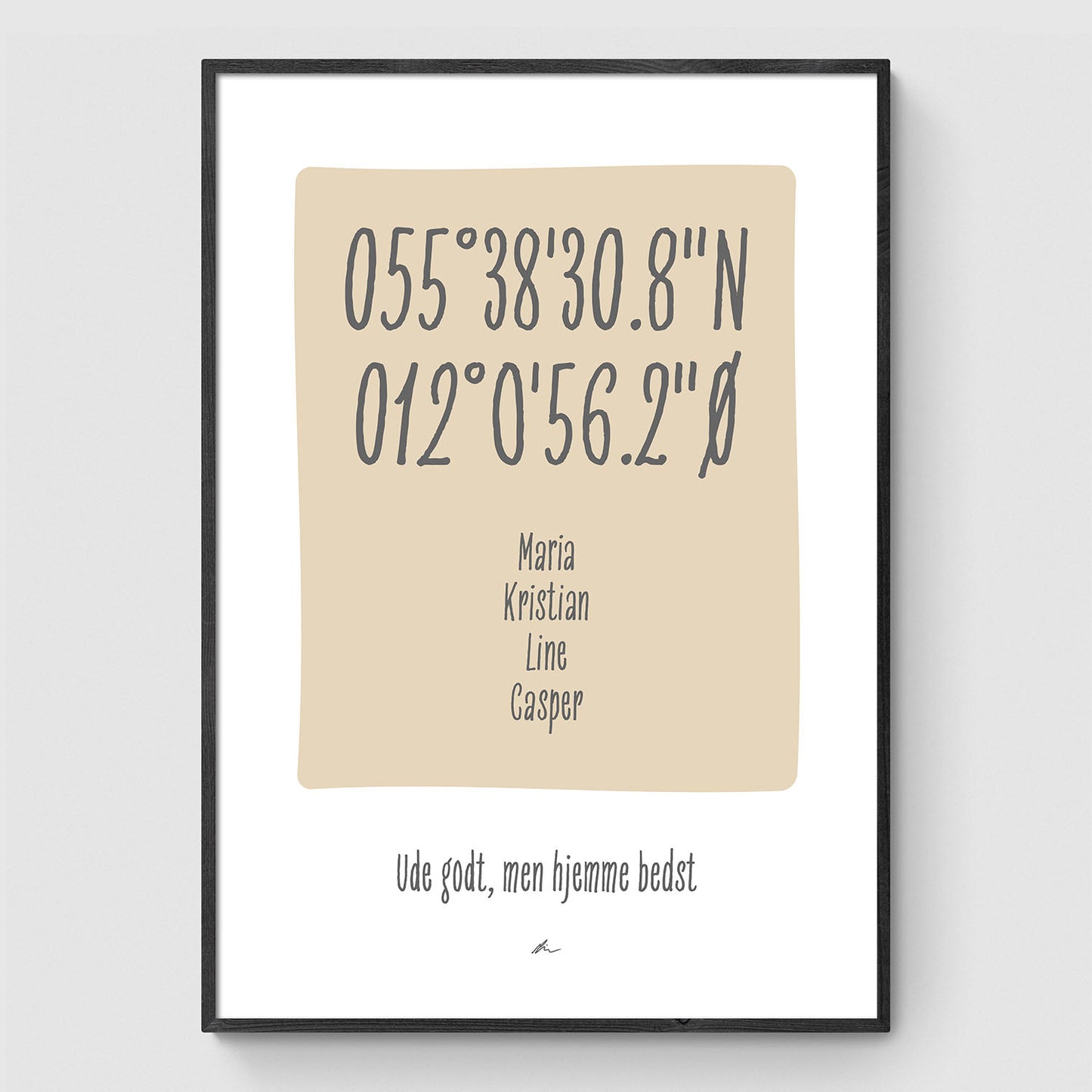 Ude godt - Hjemme bedst (beige)