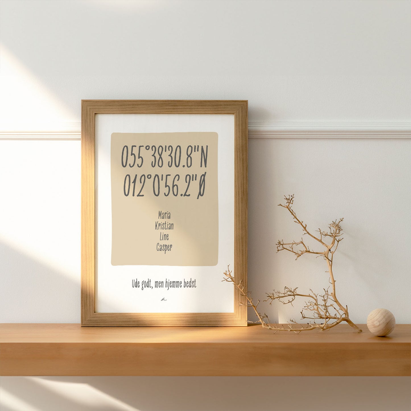 Ude godt - Hjemme bedst (beige)