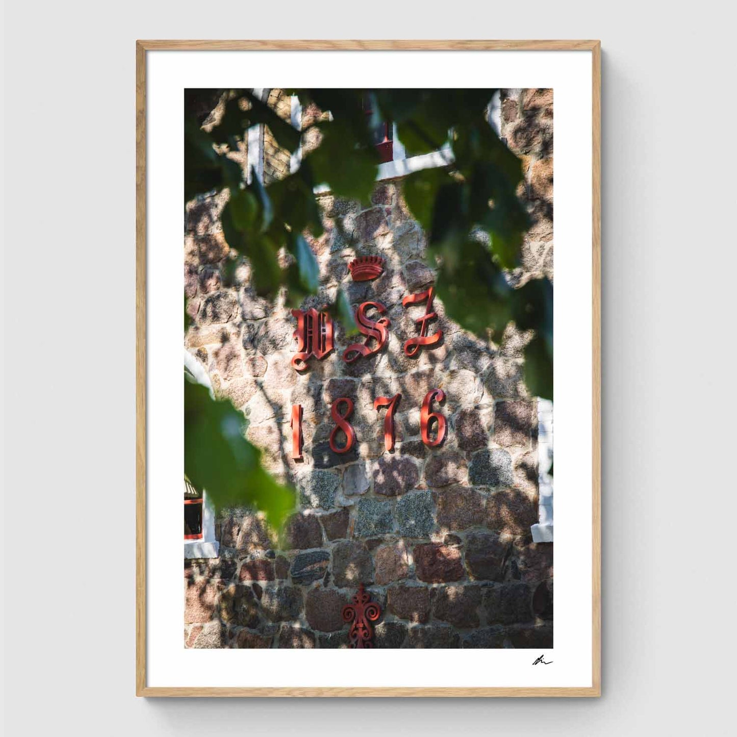 Stenfacade ved Sonnerupgaard Gods