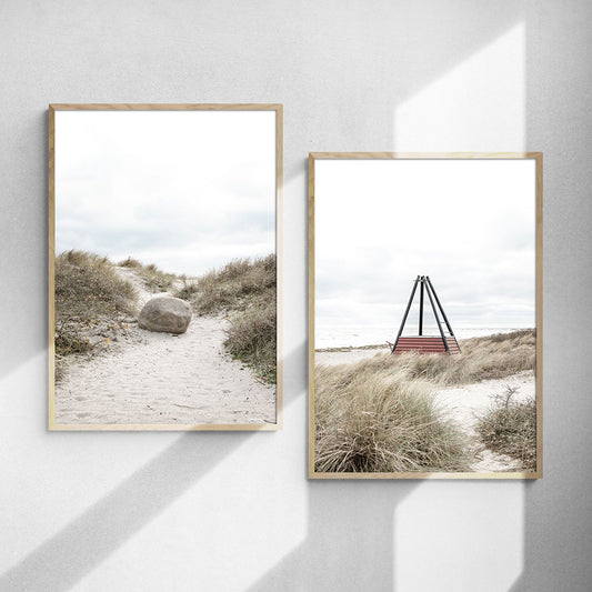 Plakatsæt: Ved stranden