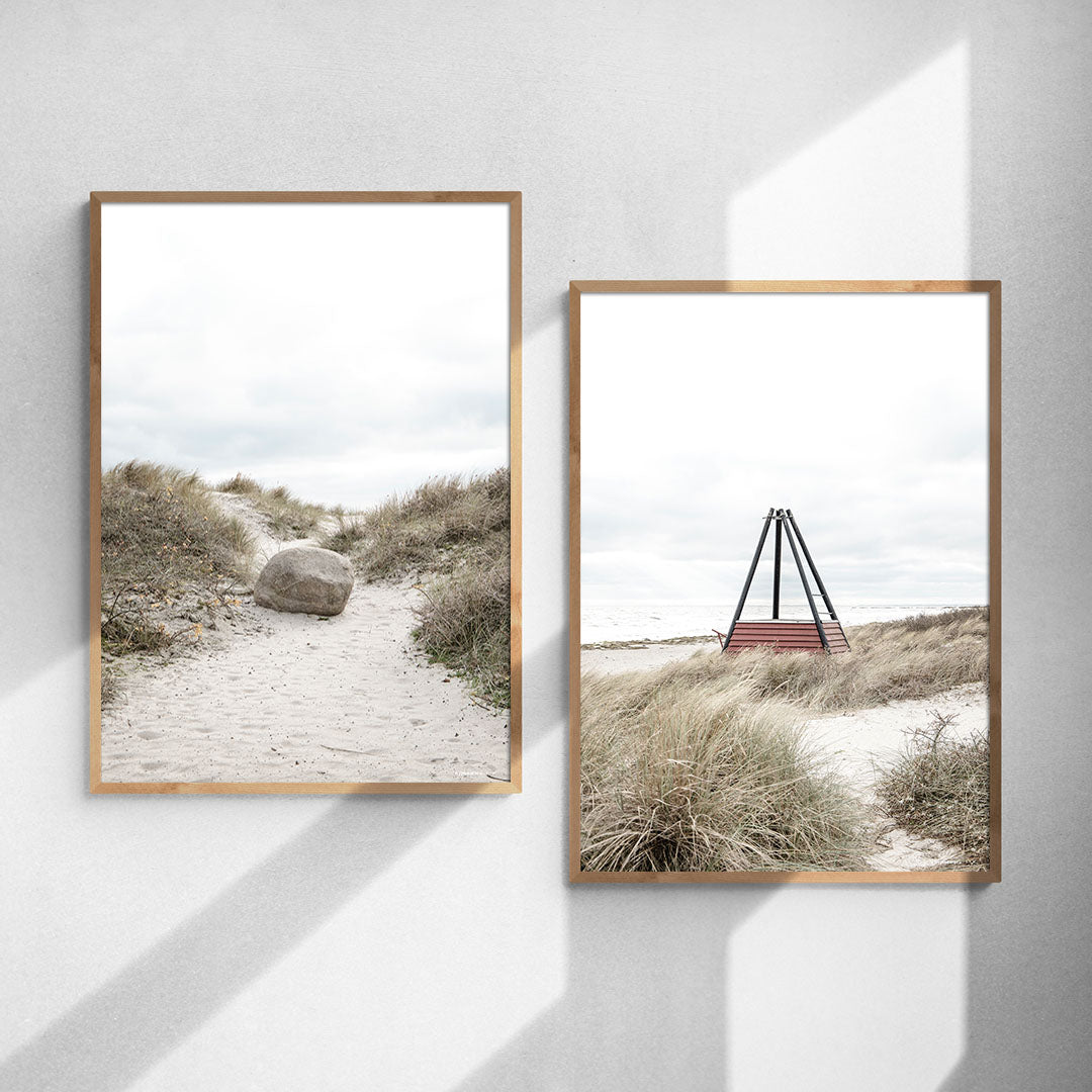 Plakatsæt: Ved stranden