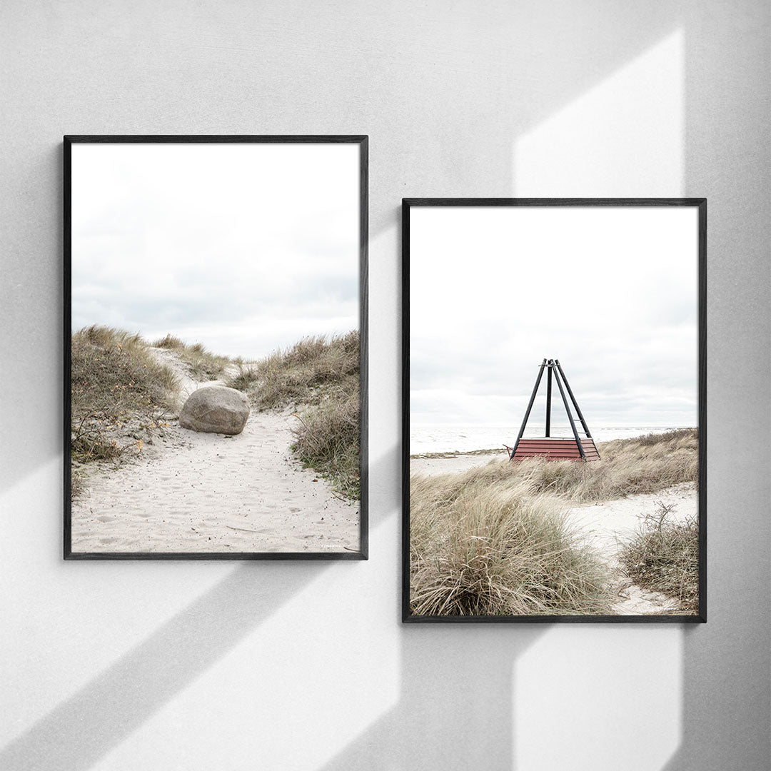 Plakatsæt: Ved stranden