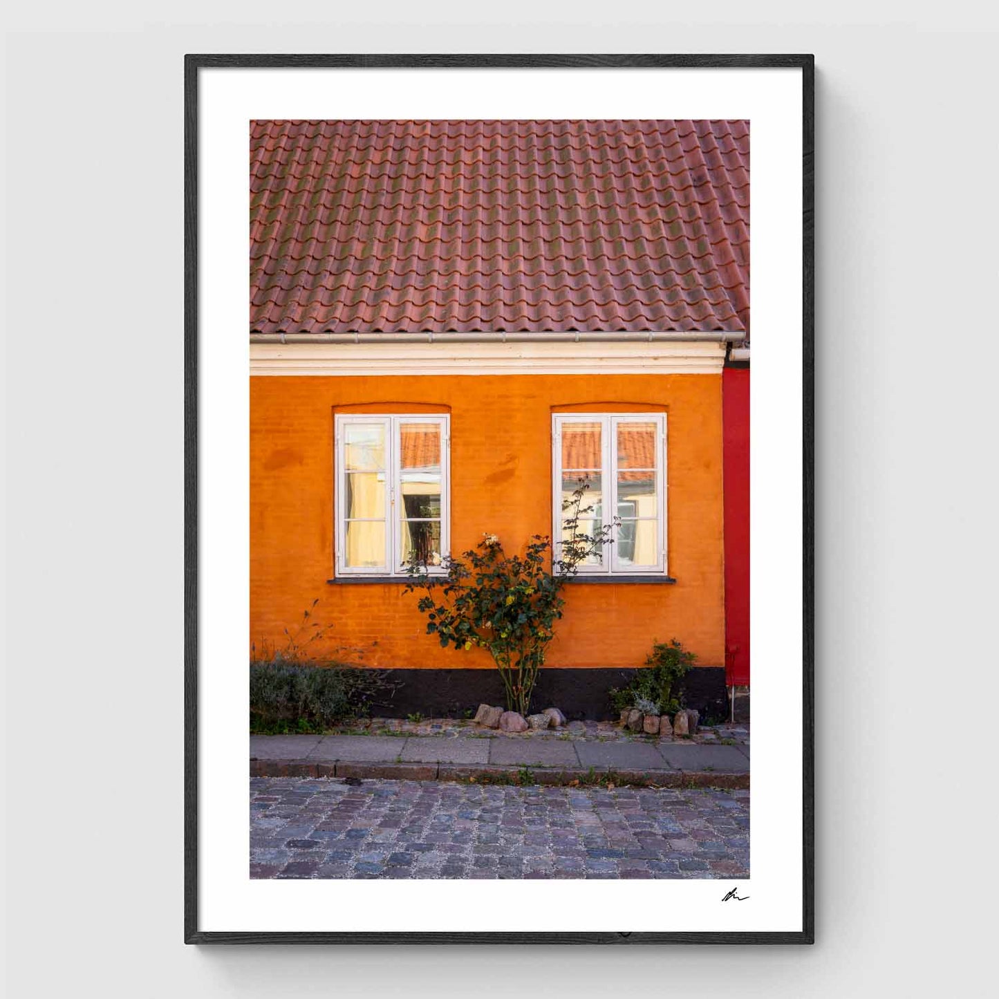 Blomster opad husmur