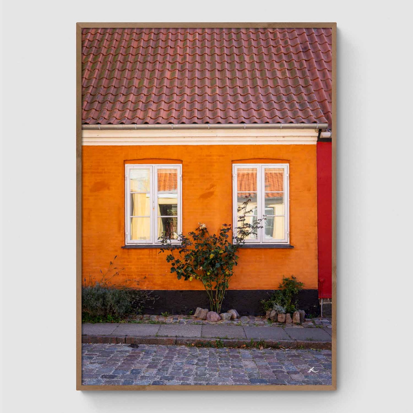 Blomster opad husmur