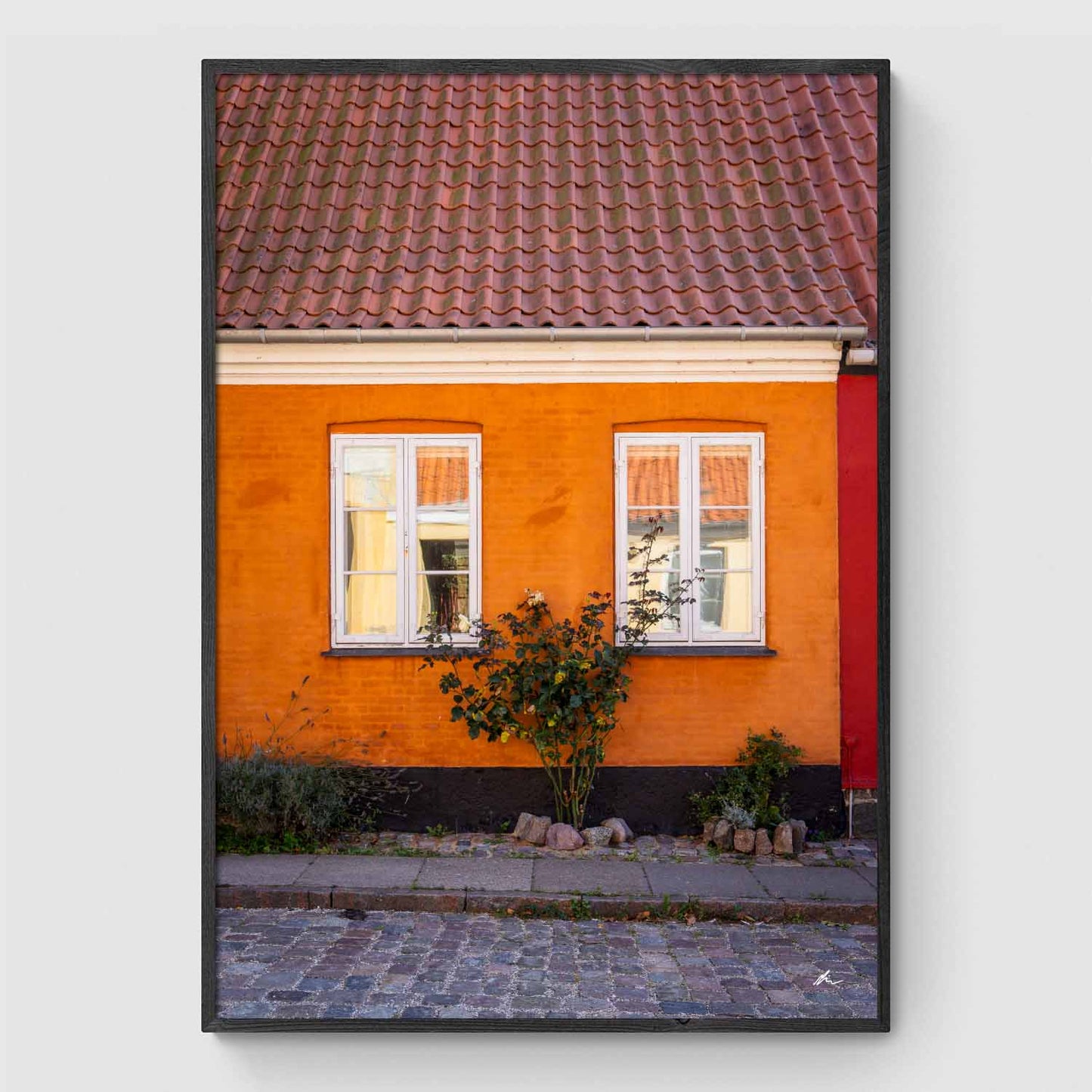 Blomster opad husmur