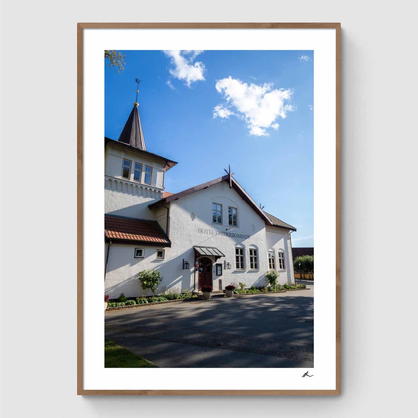 Frederiksminde i aftenlyset