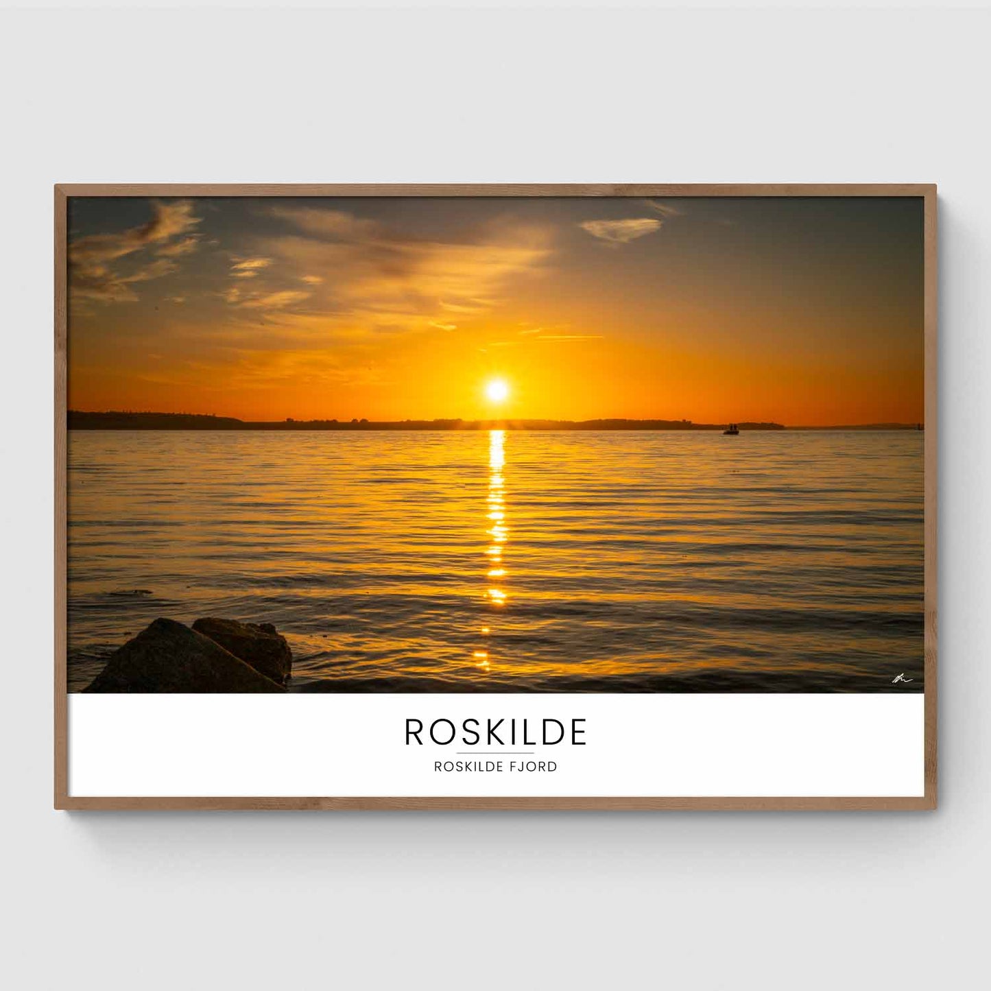 Solnedgang over Roskilde Fjord