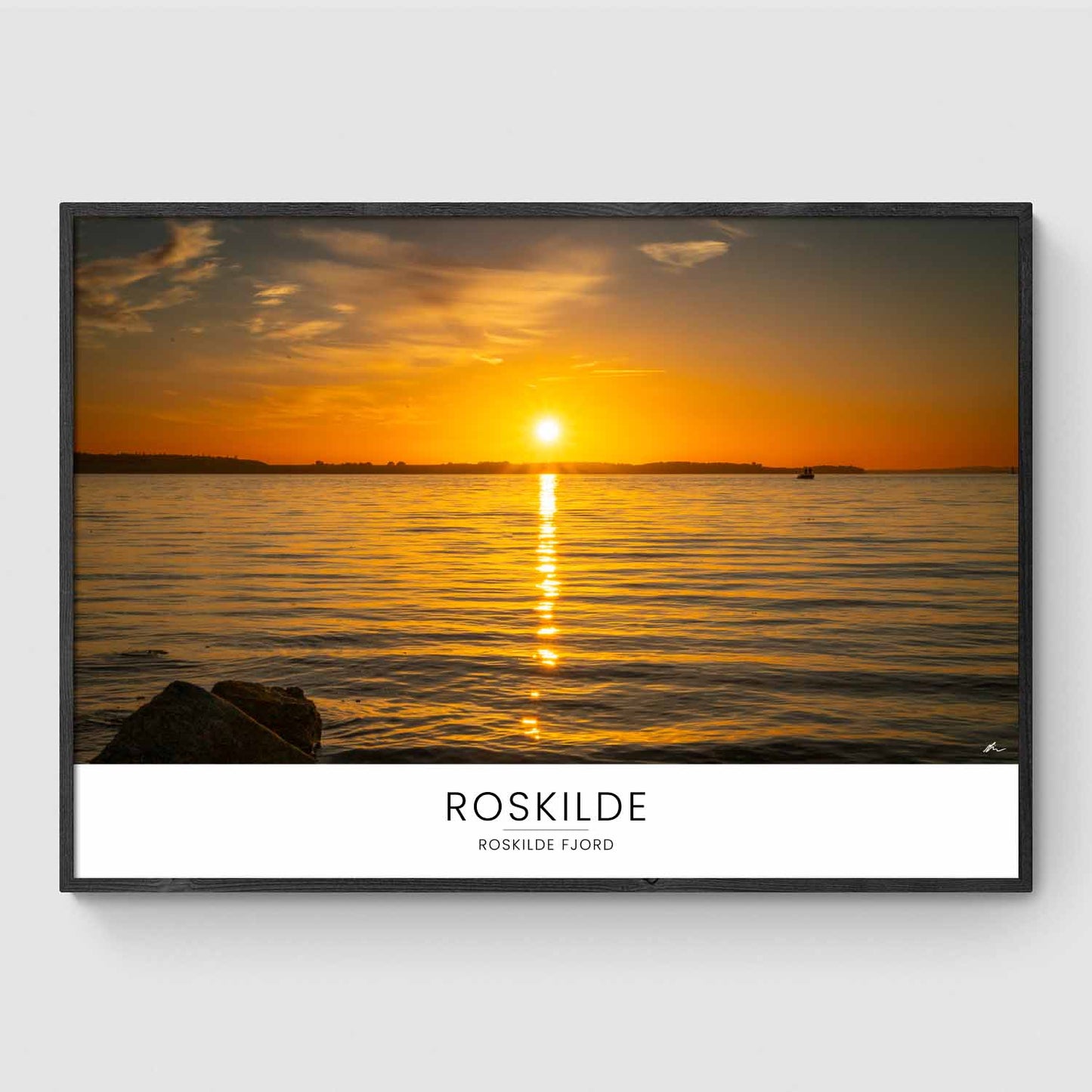 Solnedgang over Roskilde Fjord