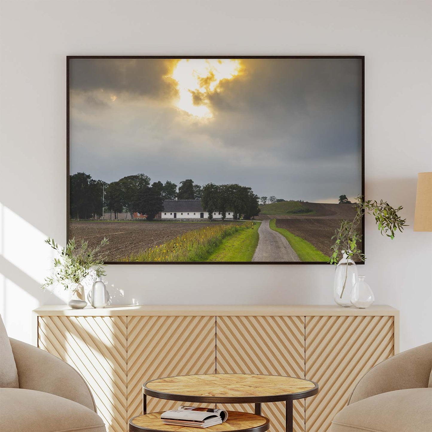 Solnedgang i sensommeren I