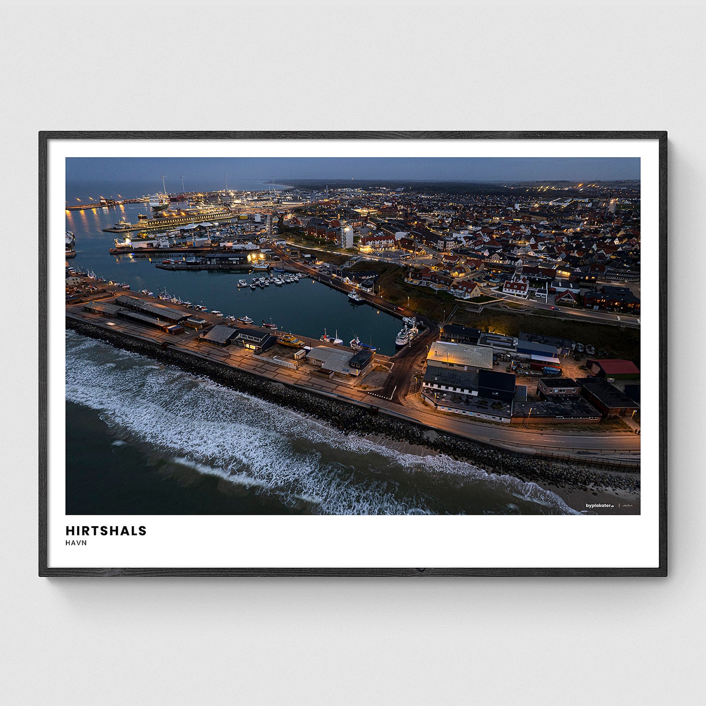 Hirtshals - Byen fra oven