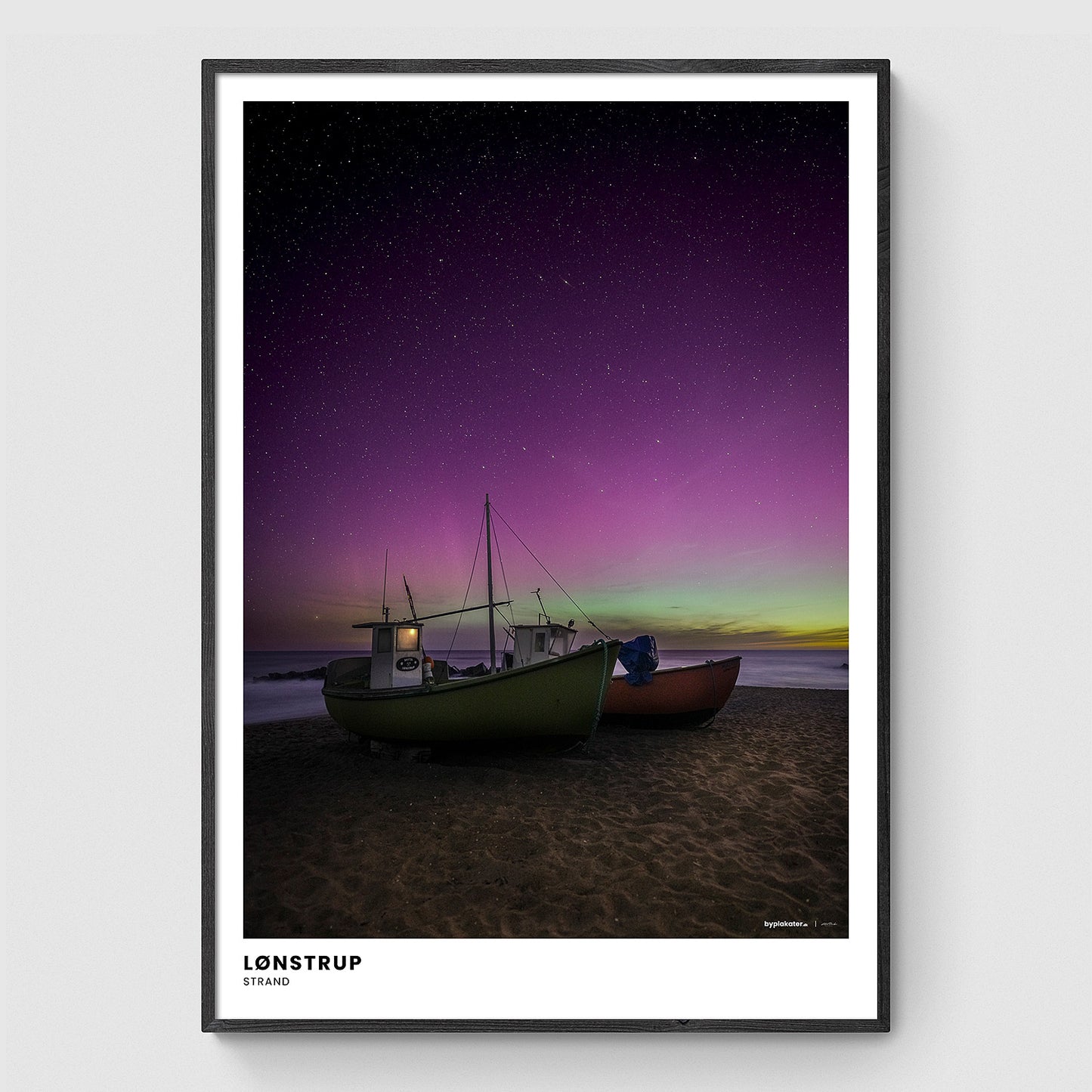 Nordlys over Lønstrup Strand