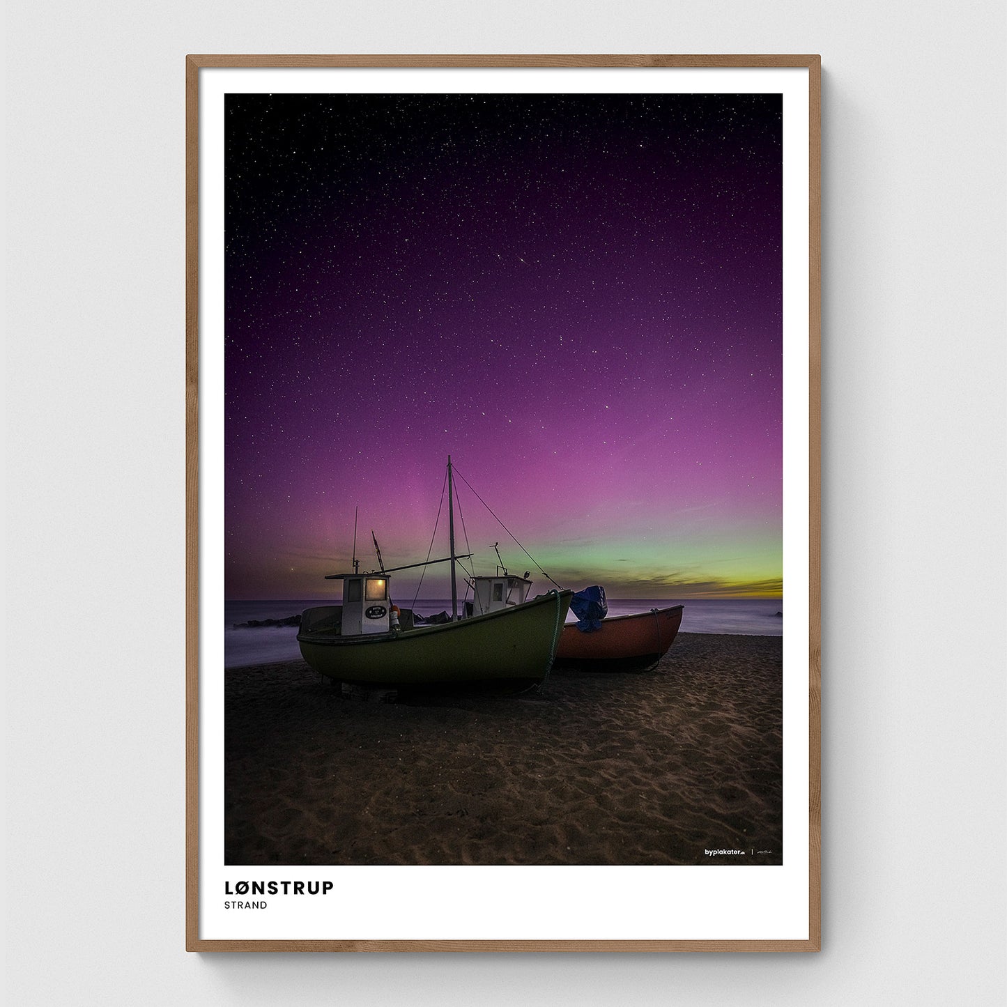 Nordlys over Lønstrup Strand