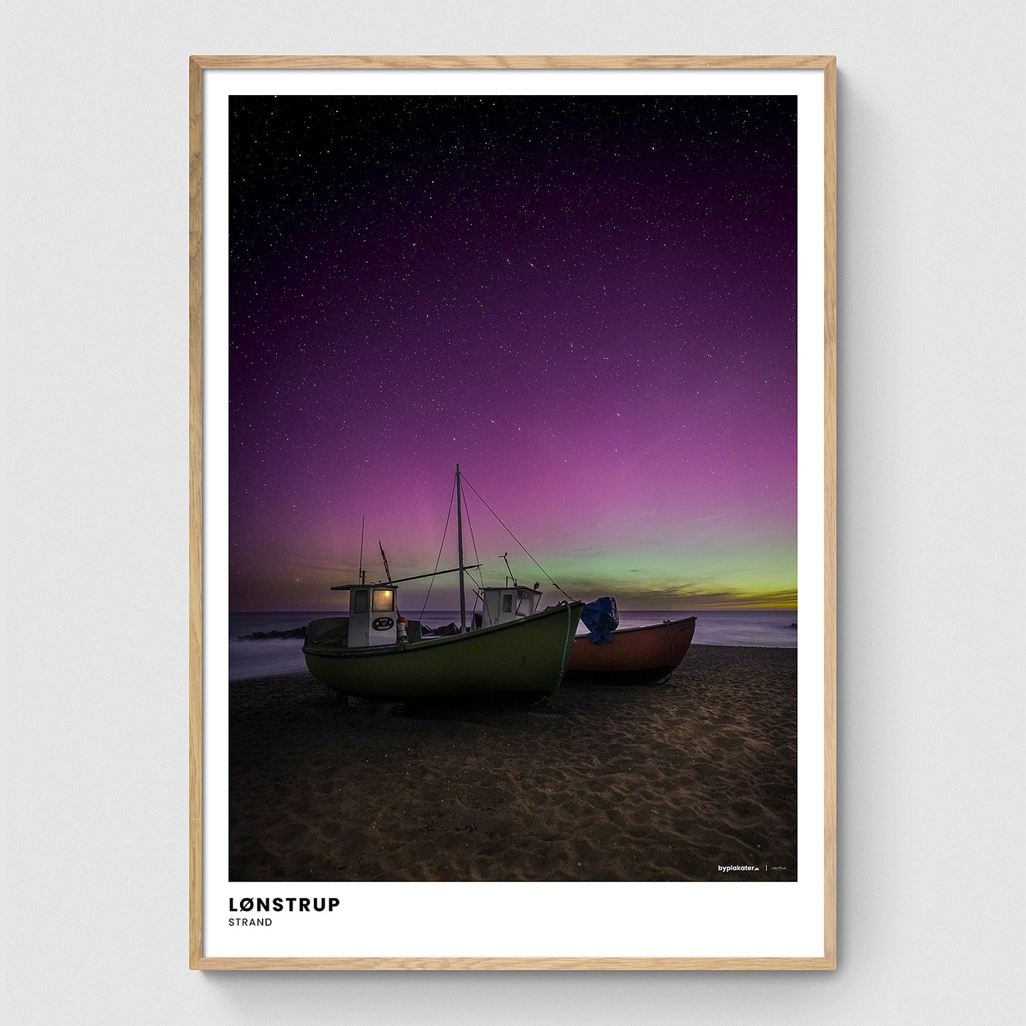 Nordlys over Lønstrup Strand