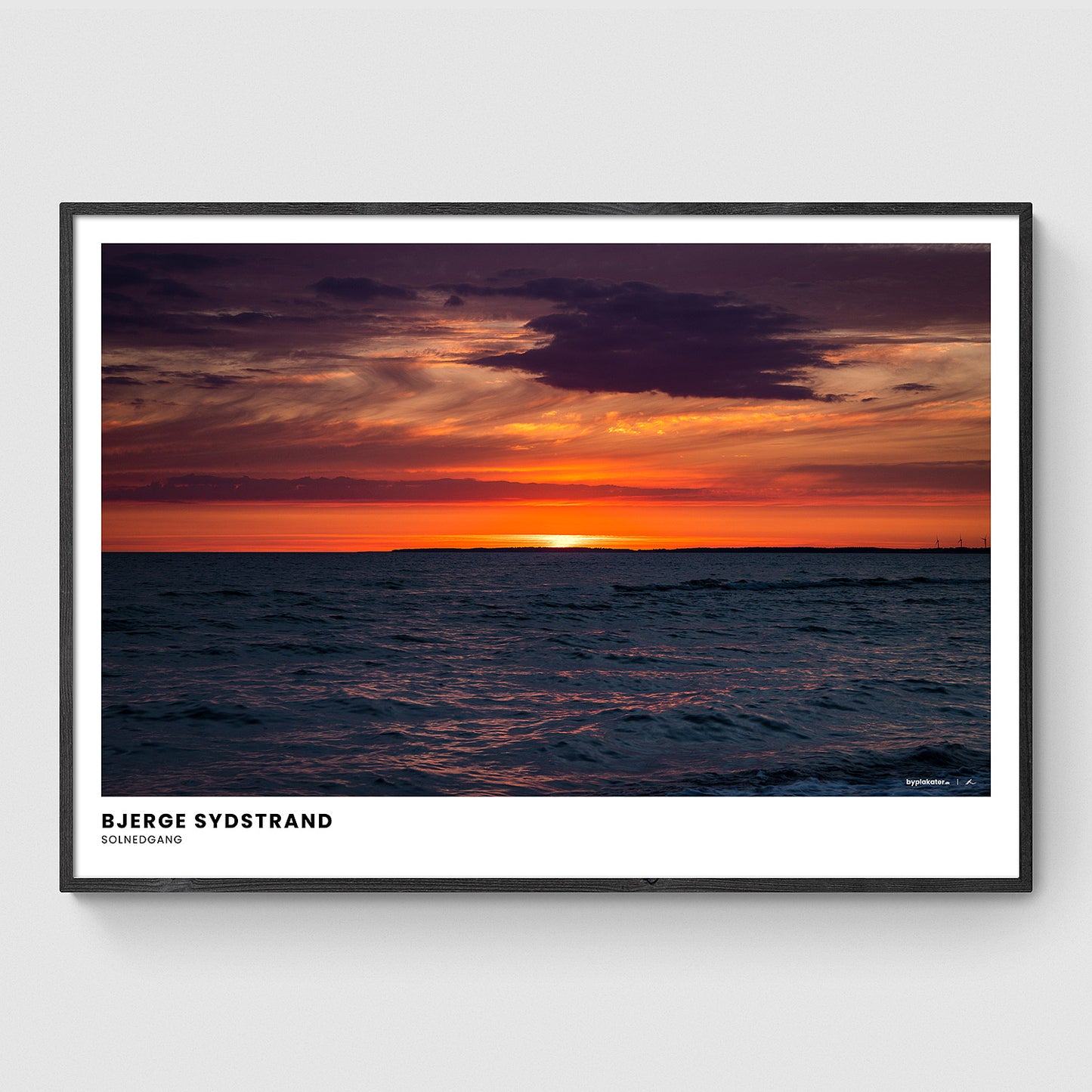 Solnedgang ved Bjerge Sydstrand