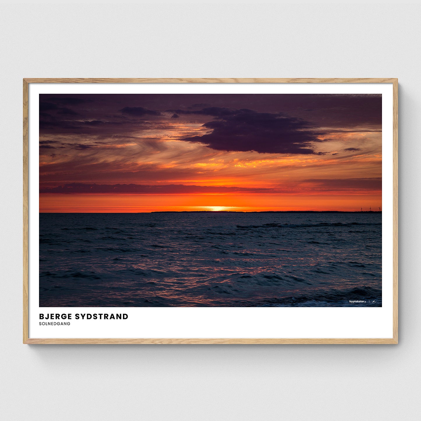 Solnedgang ved Bjerge Sydstrand