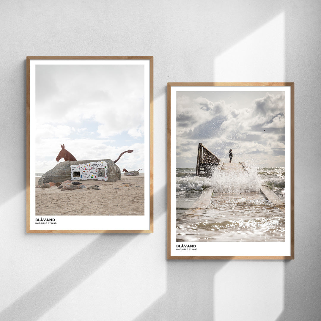 Plakatsæt: Hvidbjerg Strand