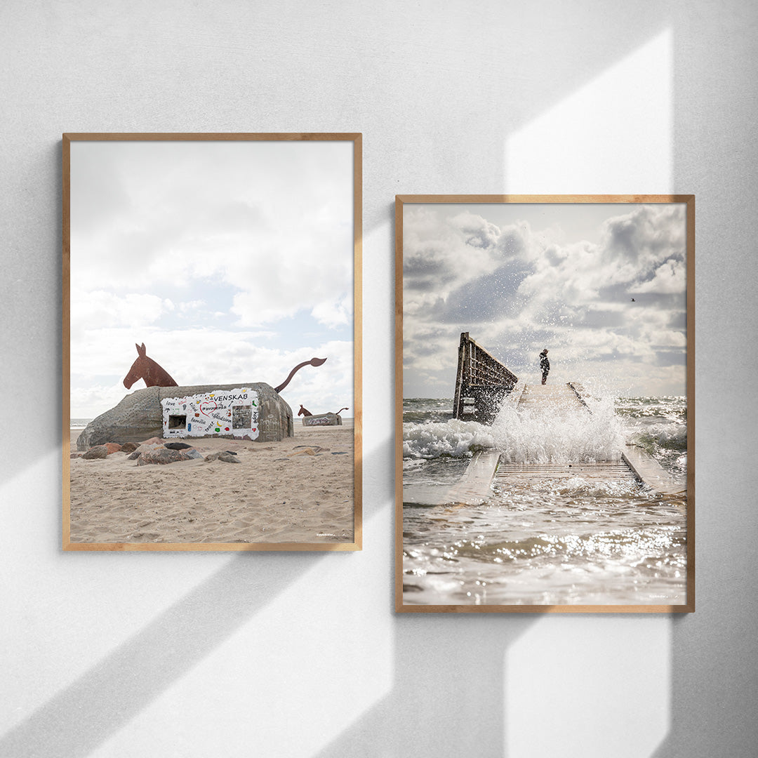 Plakatsæt: Hvidbjerg Strand