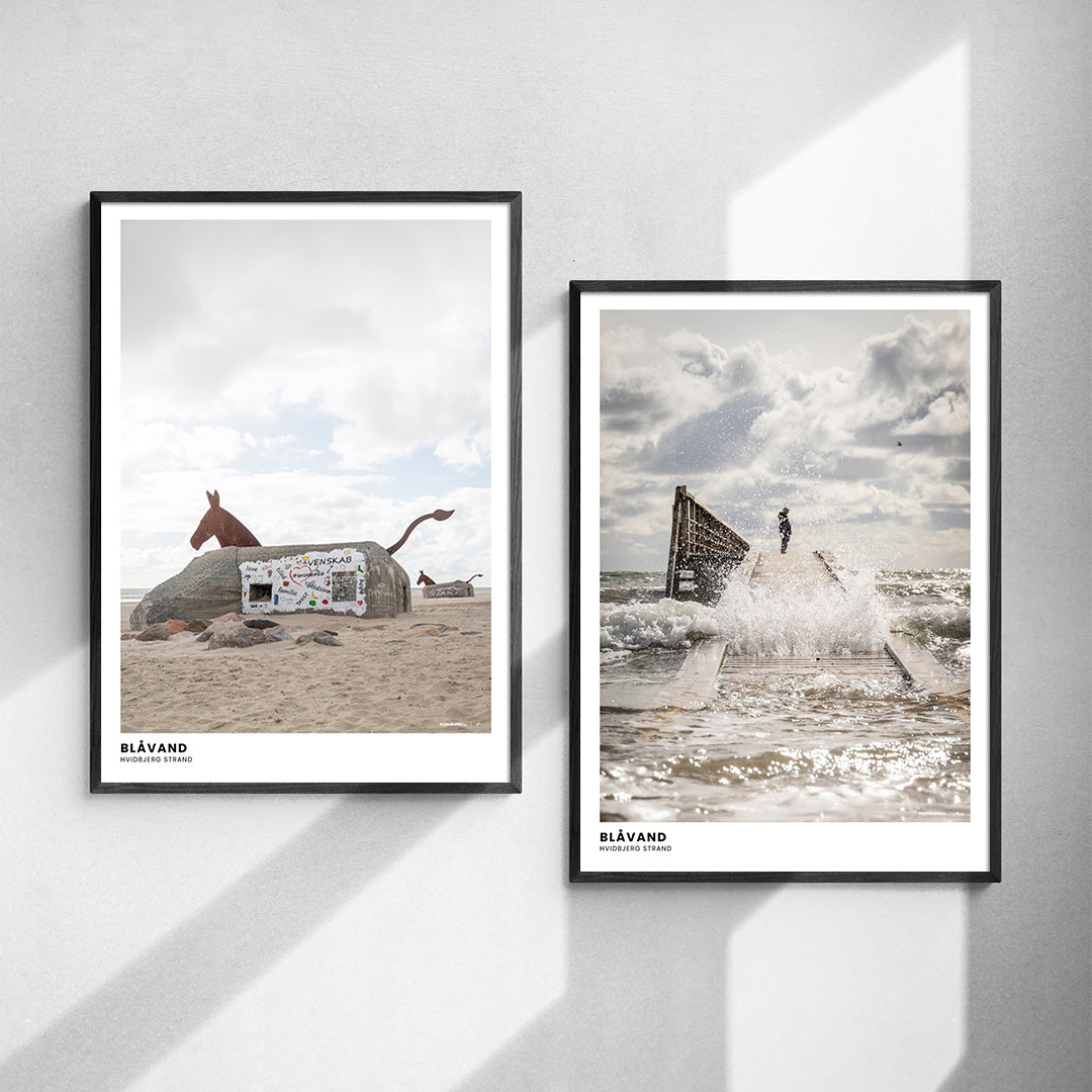 Plakatsæt: Hvidbjerg Strand
