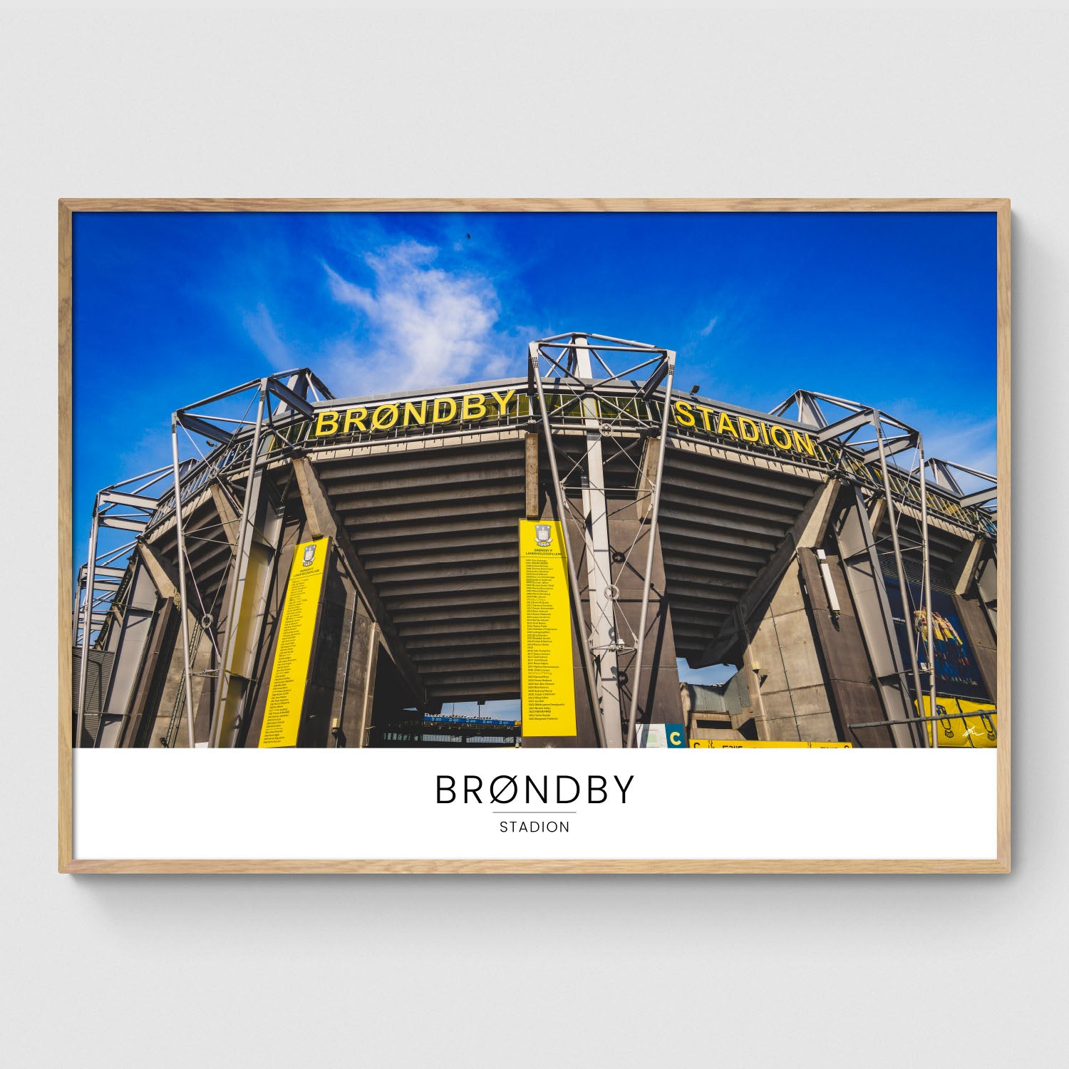 Brøndby plakater - Fantastiske Brøndby Stadion – Byplakater.dk