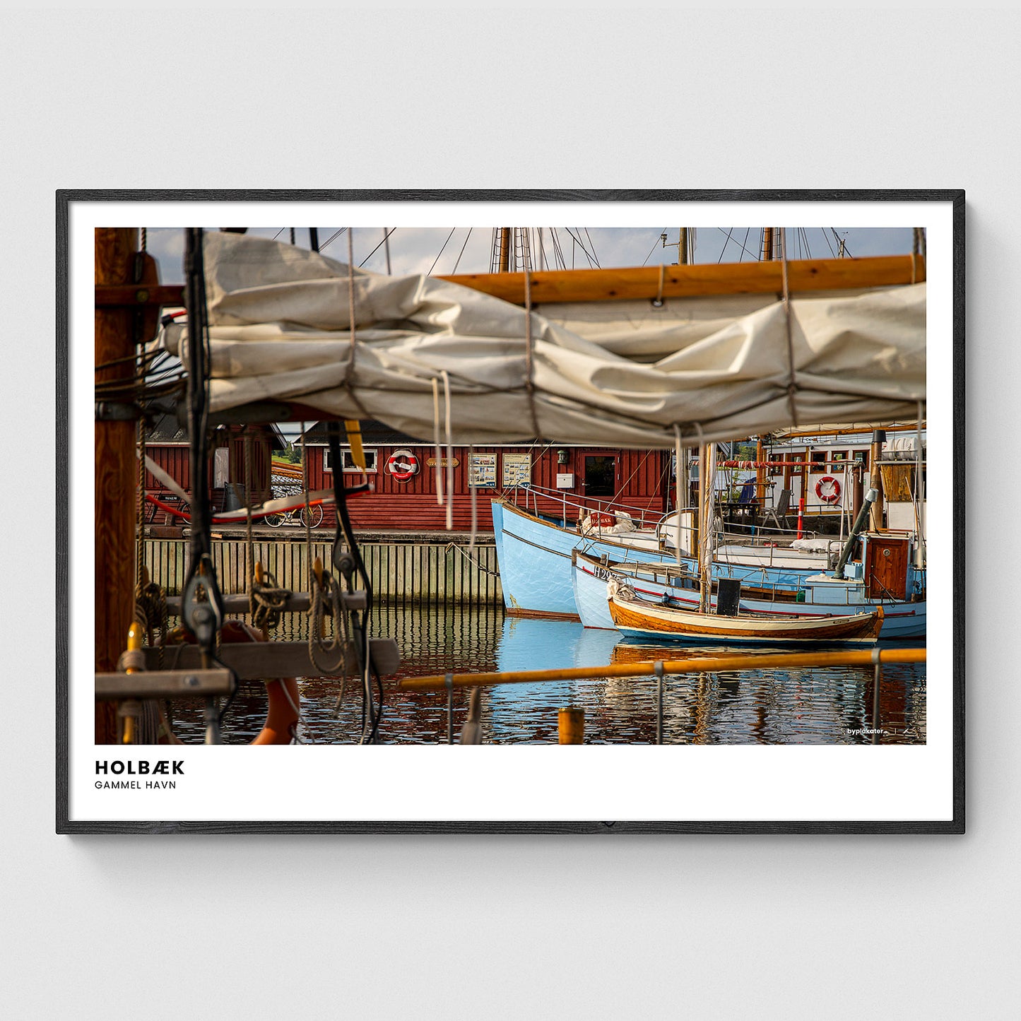 Både i Holbæk Gammel Havn