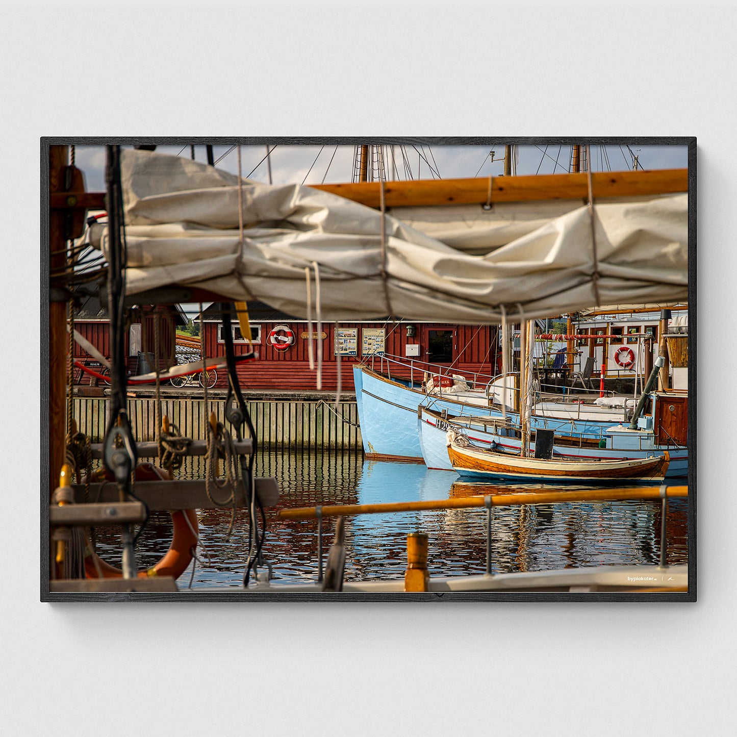 Både i Holbæk Gammel Havn