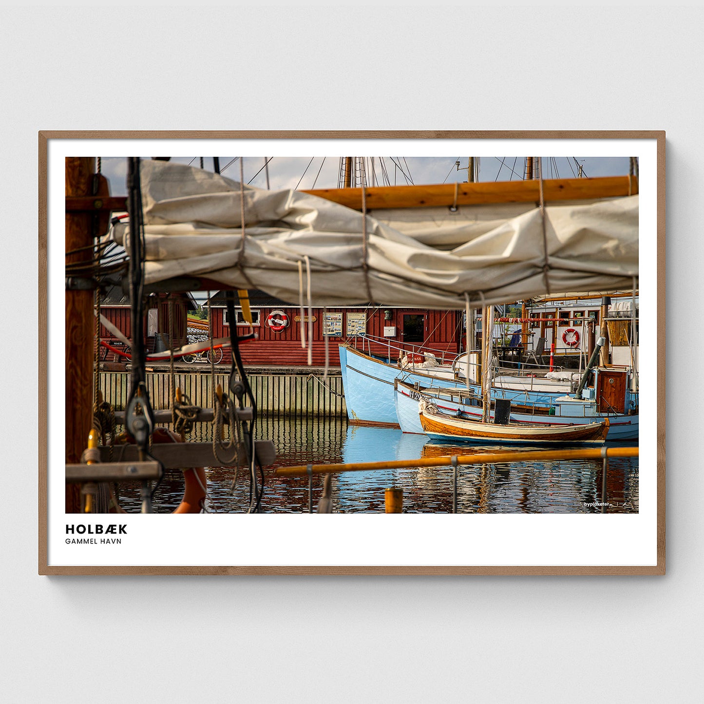 Både i Holbæk Gammel Havn