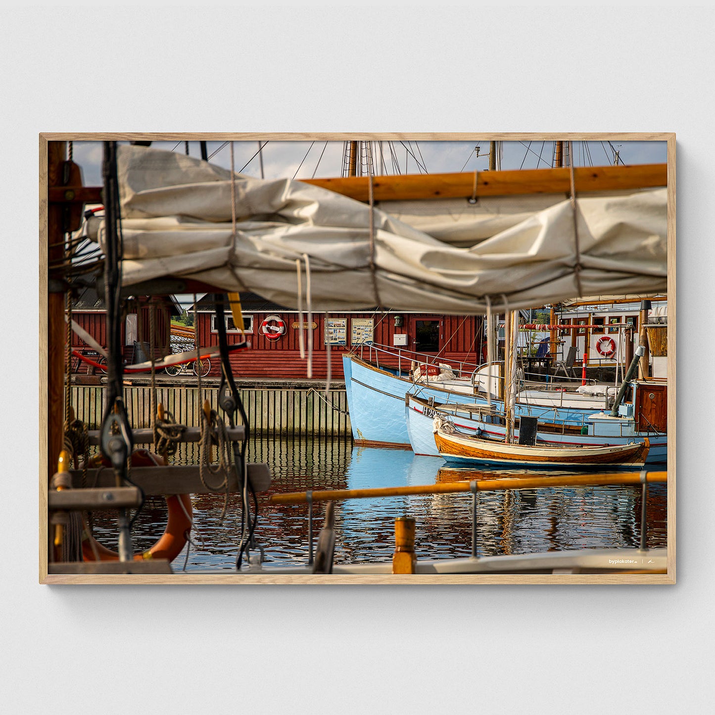 Både i Holbæk Gammel Havn