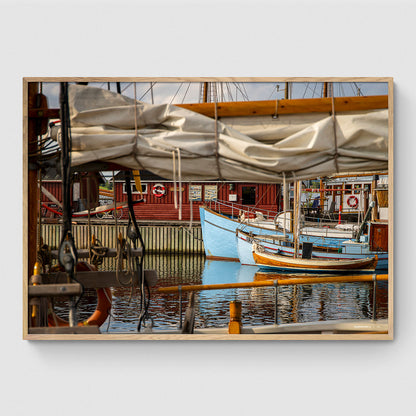 Både i Holbæk Gammel Havn