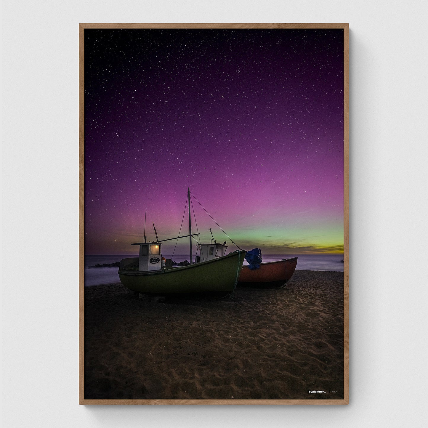 Nordlys over Lønstrup Strand