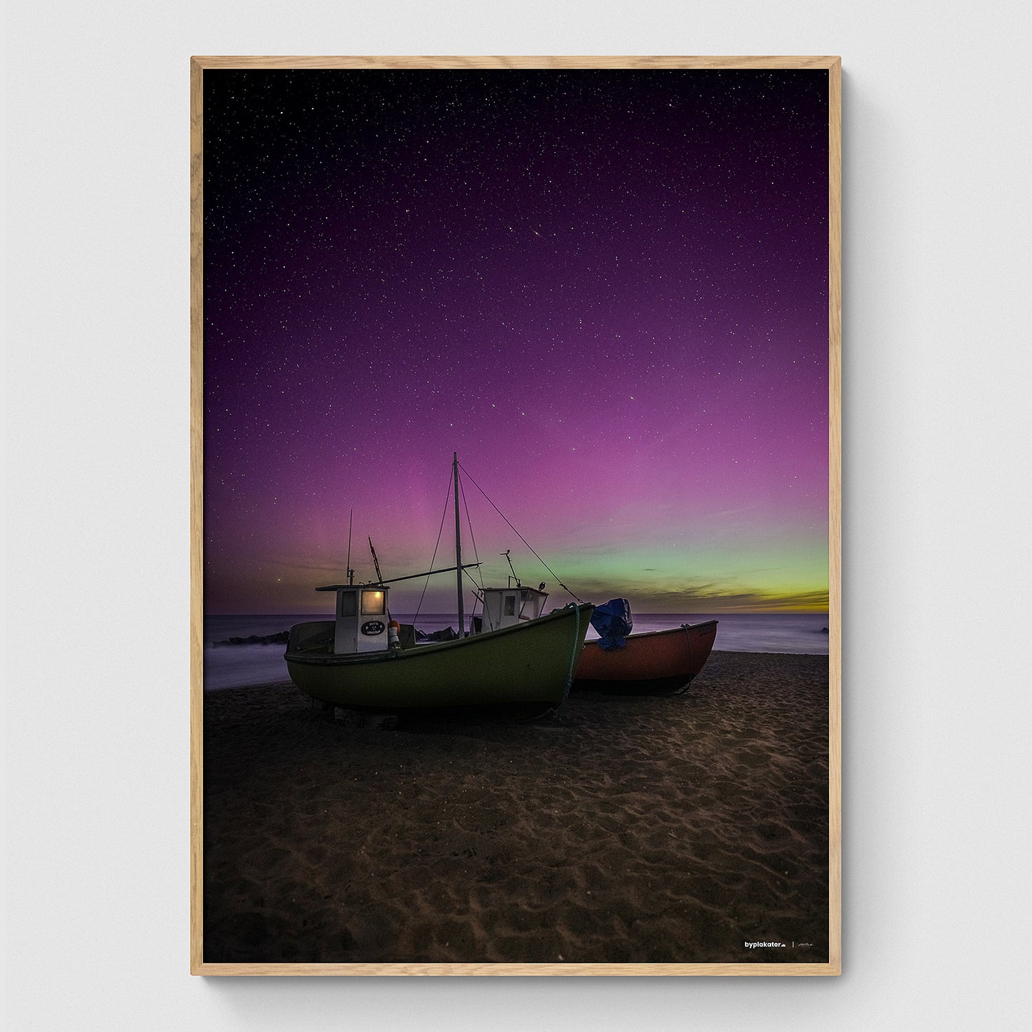 Nordlys over Lønstrup Strand