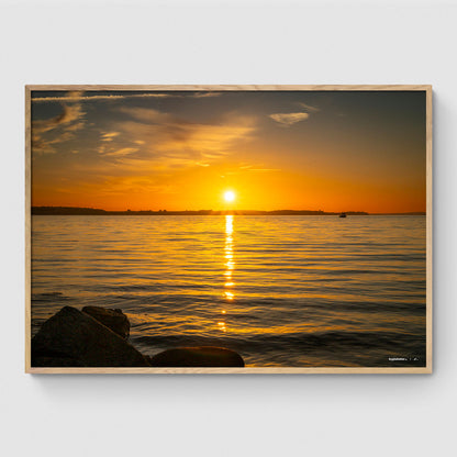 Solnedgang over Roskilde Fjord
