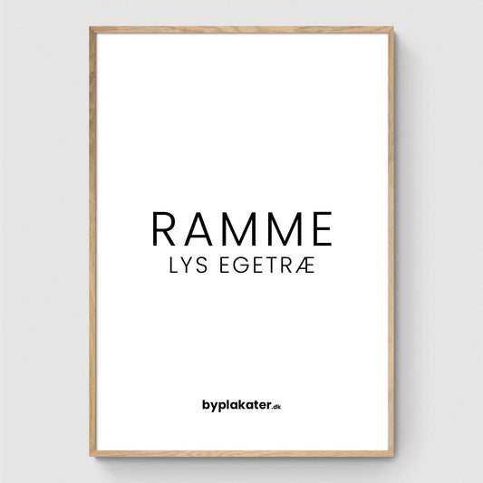 Ramme - Lys egetræ