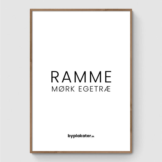 Ramme - Mørk egetræ