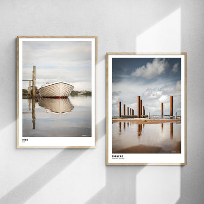 Plakatset: Am Wasser entlang