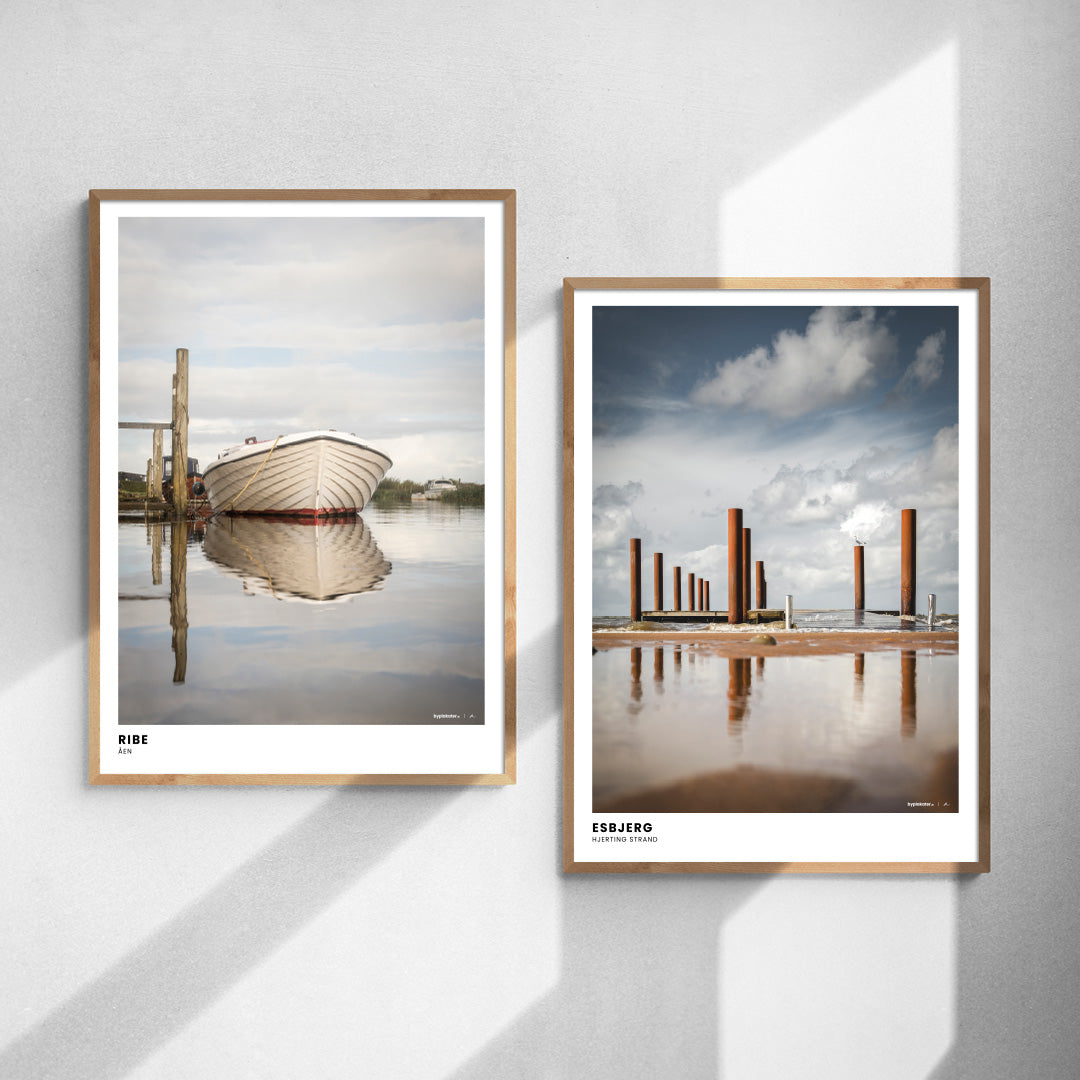 Plakatset: Am Wasser entlang