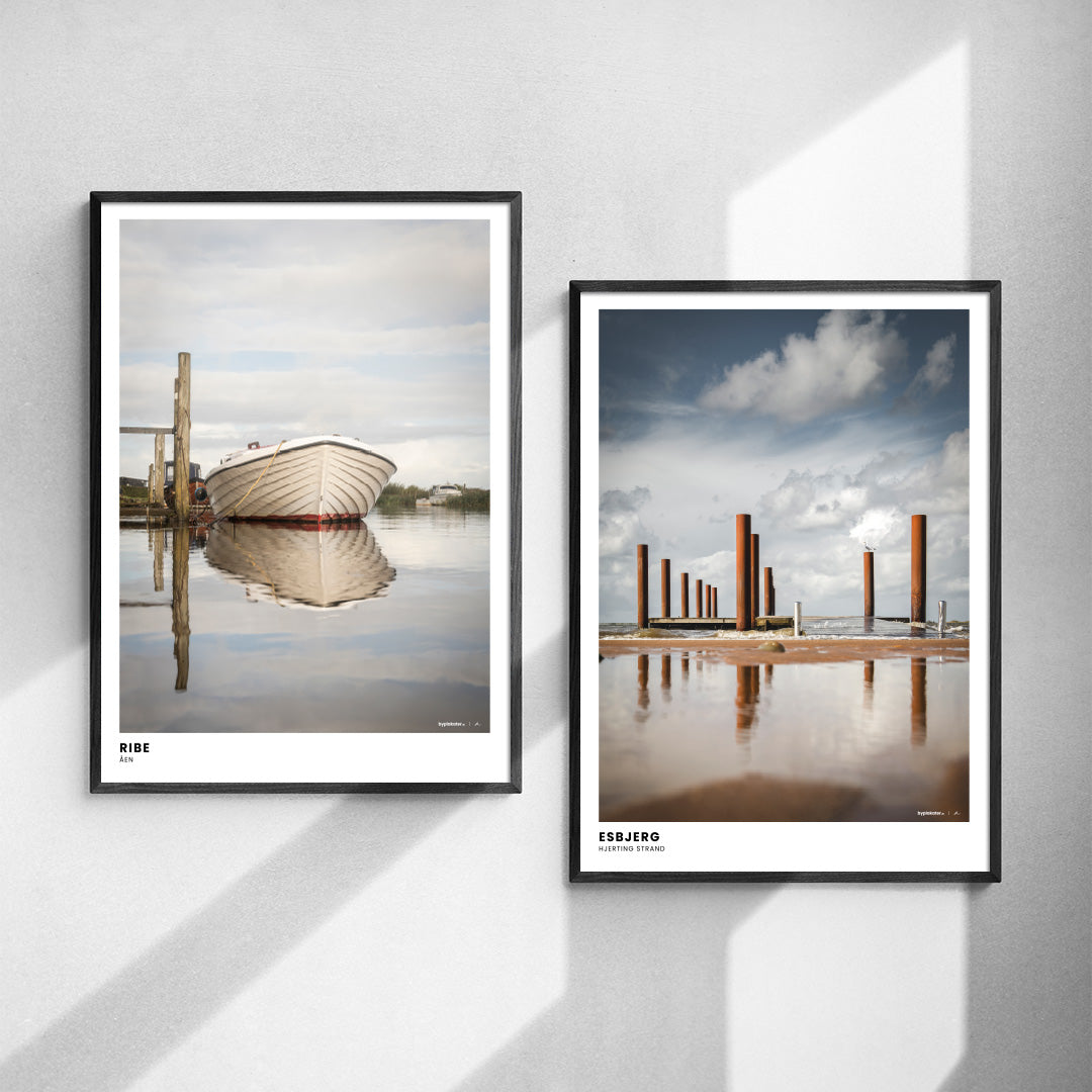 Plakatset: Am Wasser entlang
