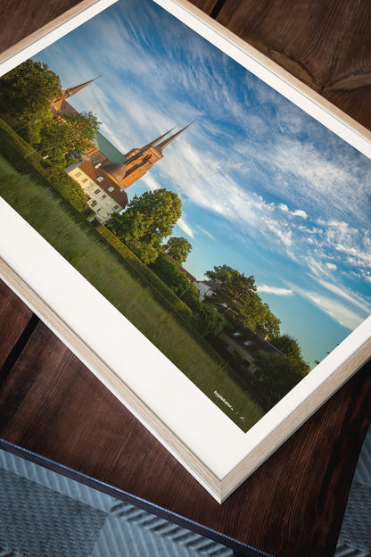 Roskilde Domkirke i aftensolen