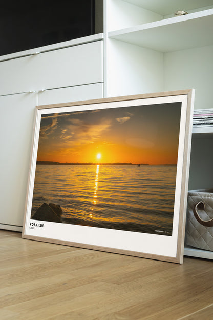 Solnedgang over Roskilde Fjord