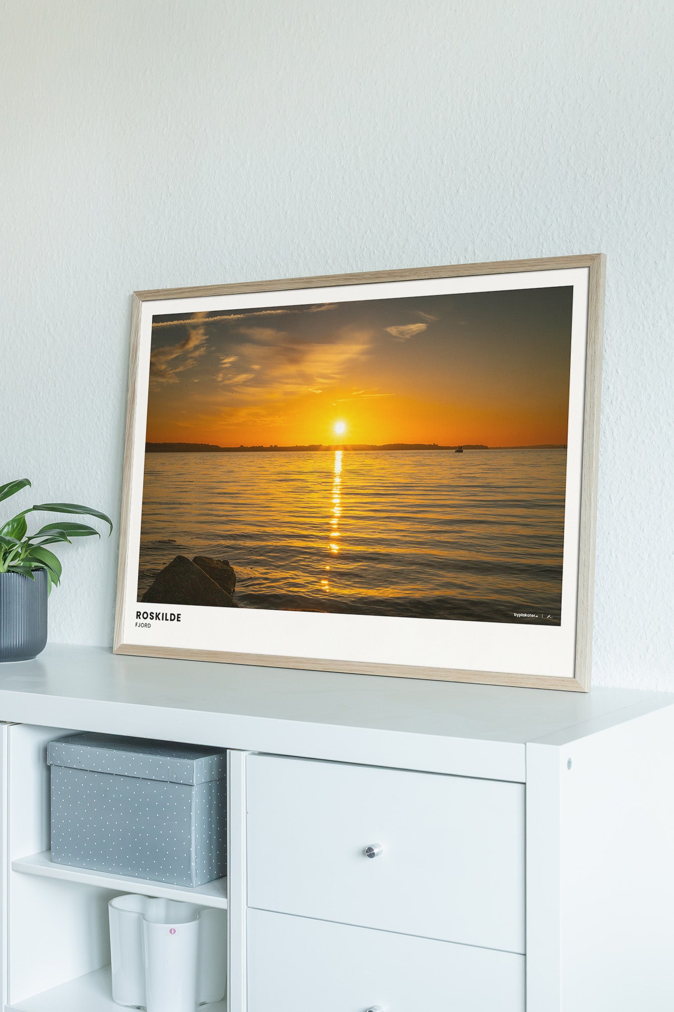 Solnedgang over Roskilde Fjord