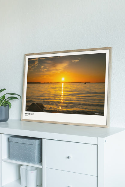 Solnedgang over Roskilde Fjord