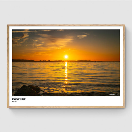 Solnedgang over Roskilde Fjord