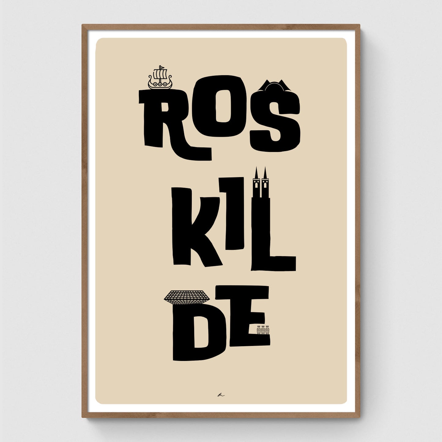 Roskilde tekst plakat I